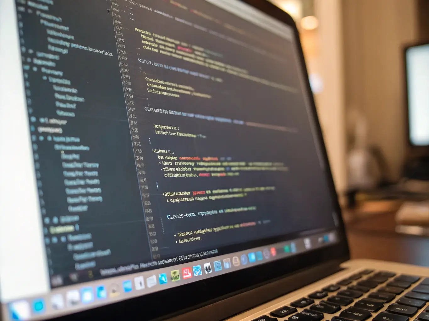 A dynamic JavaScript code snippet displayed on a monitor, highlighting the versatility and power of the language in web development.